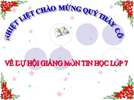 Bài giảng Tin học 7 - Bài 4: Sử dụng các hàm để tính toán (Tiết 2)