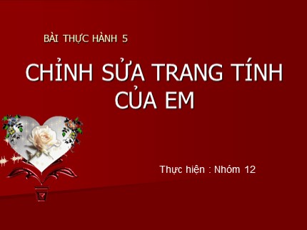 Bài giảng Tin học 7 - Bài thực hành 5: Chỉnh sửa trang tính của em