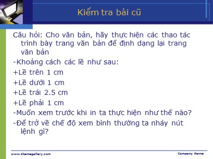 Bài giảng Tin học Khối 6 - Bài 19: Tìm kiếm và thay thế