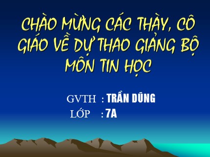 Bài giảng Tin học Khối 7 - Tiết 50: Thực hành học toán với phần mềm Toolkit Math (Tiết 2) - Trần Dũng