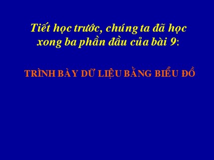 Bài giảng Tin học Khối 7 - Tiết 54: Trình bày dữ liệu bằng biểu đồ