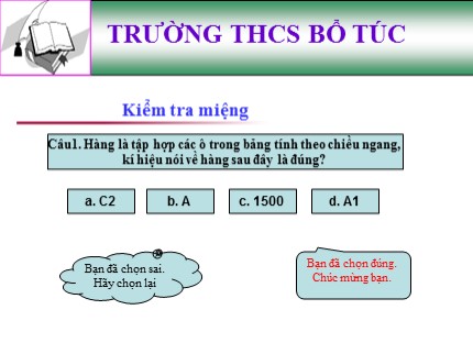 Bài giảng Tin học Khối 7 - Tiết 9+10: Luyện gõ phím nhanh bằng Typing Test - Trường THCS Bổ Túc