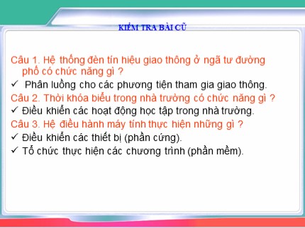 Bài giảng Tin học Lớp 7 - Bài 10: Hệ điều hành làm những việc gì?