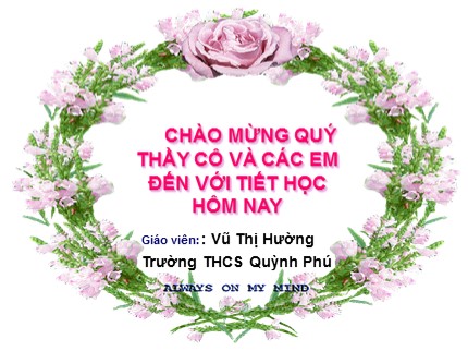 Bài giảng Tin học Lớp 7 - Bài 5: Thao tác với bảng tính (Tiết 1) - Vũ Thị Hường