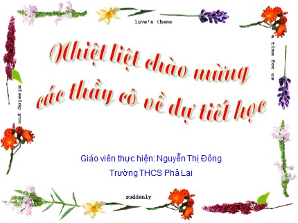 Bài giảng Tin học Lớp 7 - Bài 6: Định dạng trang tính - Nguyễn Thị Đông