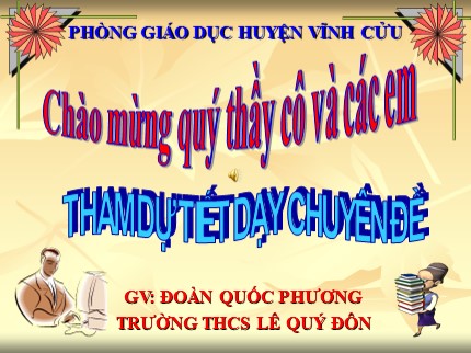 Bài giảng Tin học Lớp 7 - Bài 9: Trình bày dữ liệu bằng biểu đồ - Đoàn Quốc Phương