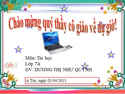 Bài giảng Tin học Lớp 7 - Tiết 58: Học vẽ hình hình học động với Geogebra (Tiếp theo) - Dương Thị Như Quỳnh