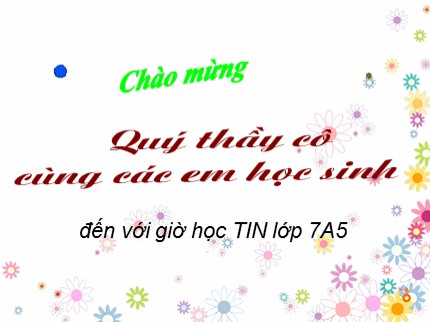 Giáo án Tin học 7 - Bài 9: Trình bày dữ liệu bằng biểu đồ