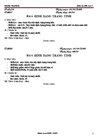 Giáo án Tin học Lớp 7 - Chương trình học kỳ 2 - Trường THCS Đại Đức