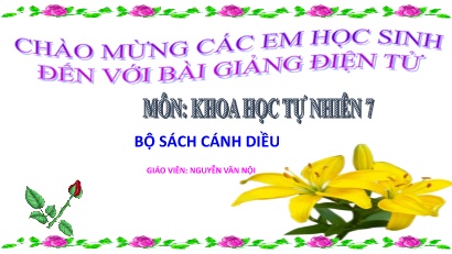 Bài giảng Khoa học tự nhiên Lớp 7 (Cánh diều) - Chủ đề 8: Trao đổi chất và chuyển hóa năng lượng ở sinh vật - Bài 21: Hô hấp tế bào - Nguyễn Văn Nội