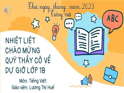 Bài giảng Tiếng Việt Lớp 1 - Bài 52: ăm, ăp - Lương Thị Huế