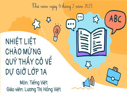 Bài giảng Tiếng Việt Lớp 1 - Tập đọc: Bé Mai - Lương Thị Hồng Việt