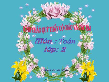 Bài giảng Toán Lớp 2 - Bài 34: Phép trừ (có nhớ) trong phạm vi 100 (Tiếp theo – Tiết 1)