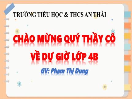 Bài giảng Toán Lớp 4 - Bài 24: Em ôn lại những gì đã học (Tiết 1) - Năm học 2023-2024 - Phạm Thị Dung