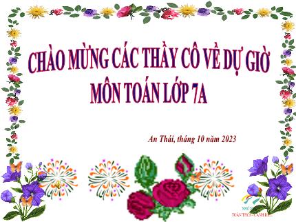 Bài giảng Toán Lớp 7 - Bài 3: Hai đường thẳng song song