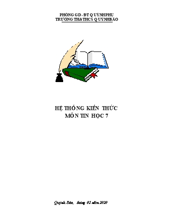 Hệ thống kiến thức môn Tin học 7 - Bùi Thị Nhẫn