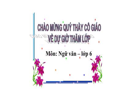 Bài giảng Ngữ văn 6 - Bài 2: Bức tranh của em gái tôi
