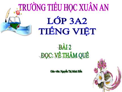Bài giảng Tiếng Việt 3 - Bài 2: Về thăm quê - Nguyễn Thị Minh Hiểu