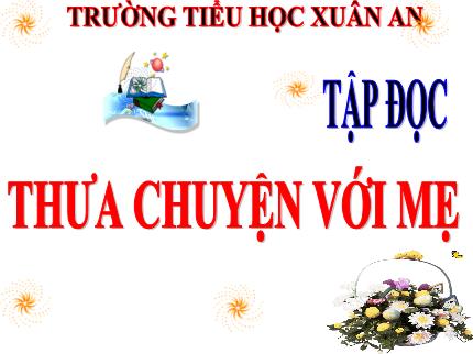 Bài giảng Tiếng Việt 4 (Tập đọc) - Bài: Thưa chuyện với mẹ - Nguyễn Thị Kim Dung