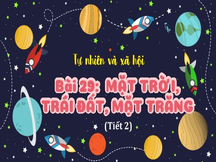 Bài giảng Tự nhiên & Xã hội 3 - Bài 29: Mặt trời, Trái Đất, mặt trăng (Tiết 2) - Nguyễn Thị Hải Yến