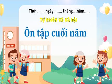 Bài giảng Tự nhiên & Xã hội 3 - Ôn tập cuối năm - Nguyễn Thị Hải Yến