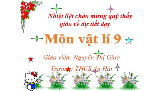Bài giảng Vật lí 9 - Bài 50: Kính lúp - Nguyễn Thị Giao