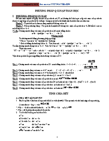Chuyên đề bồi dưỡng học sinh giỏi môn Toán Lớp 9