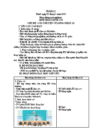 Kế hoạch bài dạy Lớp 3 - Tuần 27 - Năm học 2022-2023 - Nguyễn Thị Thủy