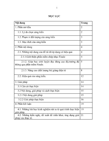 SKKN Ứng dụng phần mềm finale trong tập đọc nhạc nhằm nâng cao chất lượng học tập đối với học sinh Lớp 8 trường THCS