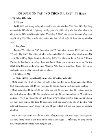 Tài liệu ôn tập môn Ngữ văn Lớp 12 - Tuần 20+21